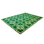 Gatsby's Garden Dhurrie Cotton Rug - Green