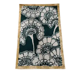 Elegant Golden Gingko Leaf Hand Tufted Wool Area Rug featuring intricate floral patterns, perfect for enhancing the decor of an office or bedroom. This luxurious wool rug offers a sophisticated touch, ideal for those seeking stylish rugs for office spaces.