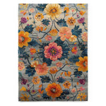 The Lush Petal Elysium Hand Tufted Rug is a vibrant area rug featuring a stunning floral design with bold, colorful blooms. Perfect for adding a touch of elegance to dining room spaces or as an 8x10 living room rug, this contemporary wool rug blends vintage charm with modern style. Ideal for dining room carpets and living room decor, the intricate floral patterns in rich hues create a warm and inviting atmosphere.