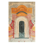 The Mystic Passage Hand Tufted Rug features an intricate abstract design with warm tones of orange, red, and beige, ideal for adding a touch of elegance to your dining room or living room. This contemporary wool area rug offers a sophisticated look, perfect for pairing with a dining table or enhancing the ambiance of a formal dining room.