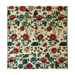 The Nostalgic Poppy Haven Hand Tufted Wool Rug is a stunning floral area rug, perfect for adding a touch of elegance to any dining or living room. This square rug features a vibrant pattern of red and orange poppies surrounded by lush green leaves on a neutral background, making it an ideal choice for large living room rugs or as a statement piece in an 8x10 living room setting.