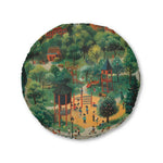 Playful Park Scene Floor Pillow