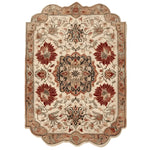 The Regal Petal Hand-Tufted Rug showcases an elegant vintage design, perfect as a large area rug for living rooms. Crafted from high-quality wool, this rug features intricate floral patterns in rich, warm tones, making it an ideal centerpiece for any space.