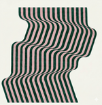 Flowing Illusion Hand Tufted Wool Rug - Pink and Green