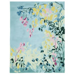 Bright and colorful Spring Garden Whisper hand-tufted area rug showcasing a contemporary floral pattern in soft wool. Ideal as an 8x10 living room rug, this piece adds a vibrant touch to any space.