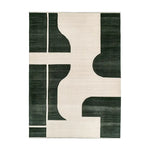 The Whispering Sands Glow Knotted Wool Rug is a stunning area rug ideal for contemporary living rooms. This large living room rug features a bold geometric design in contrasting dark and light shades, crafted from high-quality wool. Perfect for adding a modern touch to your home décor.