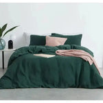 Transform your bedroom into a cozy, modern retreat with our 100% Cotton Duvet Cover Set in Charcoal Green. Crafted from soft, breathable cotton, this duvet cover set promises a restful night's sleep while adding a touch of sophistication to your decor. The rich charcoal green color complements a wide range of bedroom styles, from minimalist to contemporary, making it a versatile addition to any home