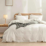 Create a serene and luxurious bedroom with our 100% Cotton Duvet Cover Set and Ivory White Cotton Sheet Set. Designed for ultimate comfort, this bedding set is crafted from soft, breathable cotton that ensures a restful night's sleep. The classic ivory white color adds an elegant touch to your space, making it the perfect addition to any bedroom decor. Whether you're updating your master suite or refreshing a guest room, this set provides timeless style and lasting quality.