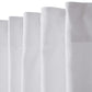 100% Cotton Room Darkening Curtains - 2 Panels, White - MAIA HOMES