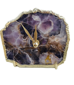 Amethyst Desk Wall Clock Rose Gold