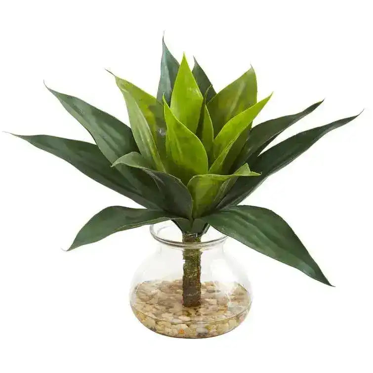 faux agave succulent Artificial Agave Succulent in Decorative Vase – MAIA HOMES