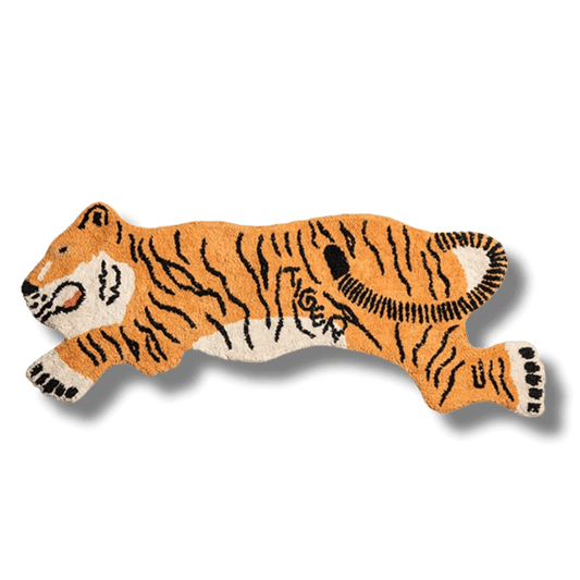 Asian Tiger Shaped Cotton Rug Bath Mat - MAIA HOMES