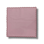 Blush Pink Mini Scalloped Embroidered Napkins