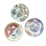 Chinese Western-Inspired Porcelain Plate