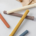 Colorful Column Soy Candle White
