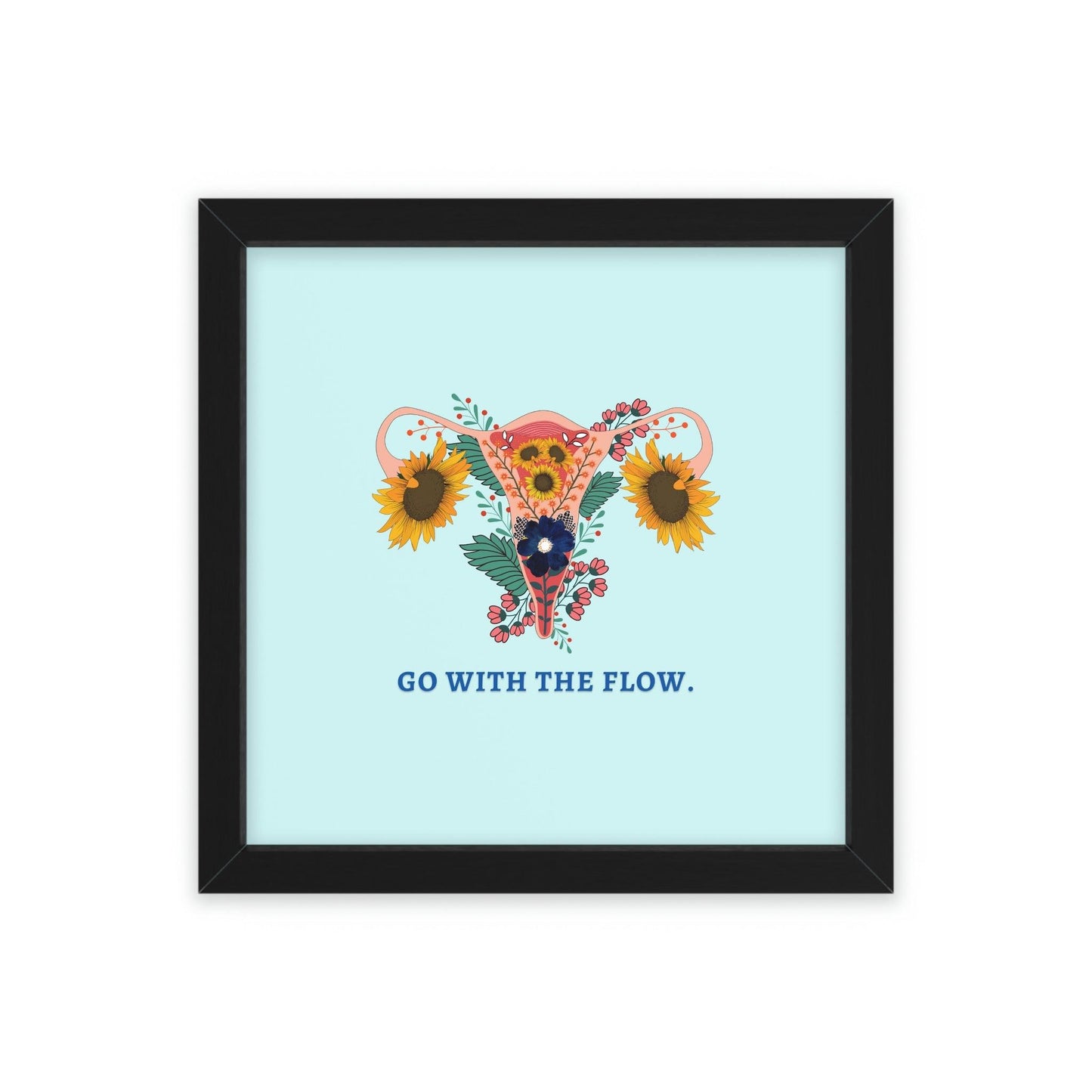 Go with the Flow Feminine Poster Wall Art - MAIA HOMES