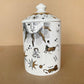 Gold Gilded Zodiac Sign Candle Jar with Lid - MAIA HOMES