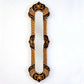 Hand Painted Gold Floral Wooden Narrow Wall Mirror - MAIA HOMES