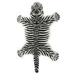 This stylish hand-tufted black and white snow tiger area rug features a striking tiger design, perfect for adding a bold touch to any bedroom. Made from high-quality wool, this large area rug is both durable and soft, making it an ideal choice for bedroom area rugs.