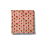 Indian Roses Floral Block Printed Cotton Napkins