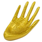 Intricate Carved Henna Hand Gold