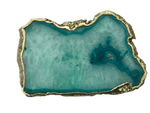 Large Aqua Agate Cheese platter Tray