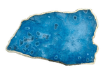 Large Blue Agate Cheese Platter Tray
