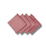 Square Linen Ruffle Napkins