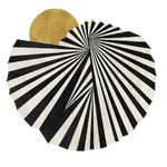 Step onto the Golden Sun Hand Tufted Wool Rug