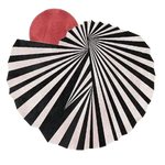 Step onto the Red Sun Hand Tufted Wool Rug