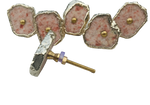 Sunstone Agate Cabinet Door Pull Handle - Set of 6 Rose Gold