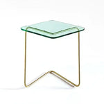 The Diamond Crystal Table | Award-winning Design Mint Green Brass