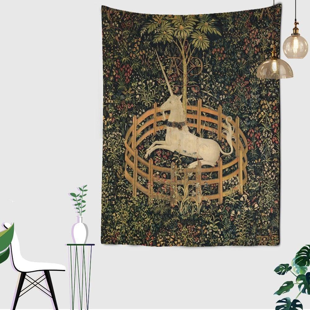 The Unicorn In Captivity Wall Tapestry MAIA HOMES