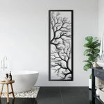Tree Branch Metal Wall Hanging Decor Black