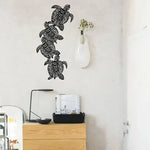 Turtle Metal Wall Decor Black
