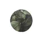 Vintage tropical palm trees velvet accent throw pillow cover featuring lush green leaves, perfect for home decor and tropical themes.