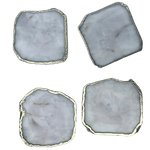 White Agate Coaster - Set of 4 OS