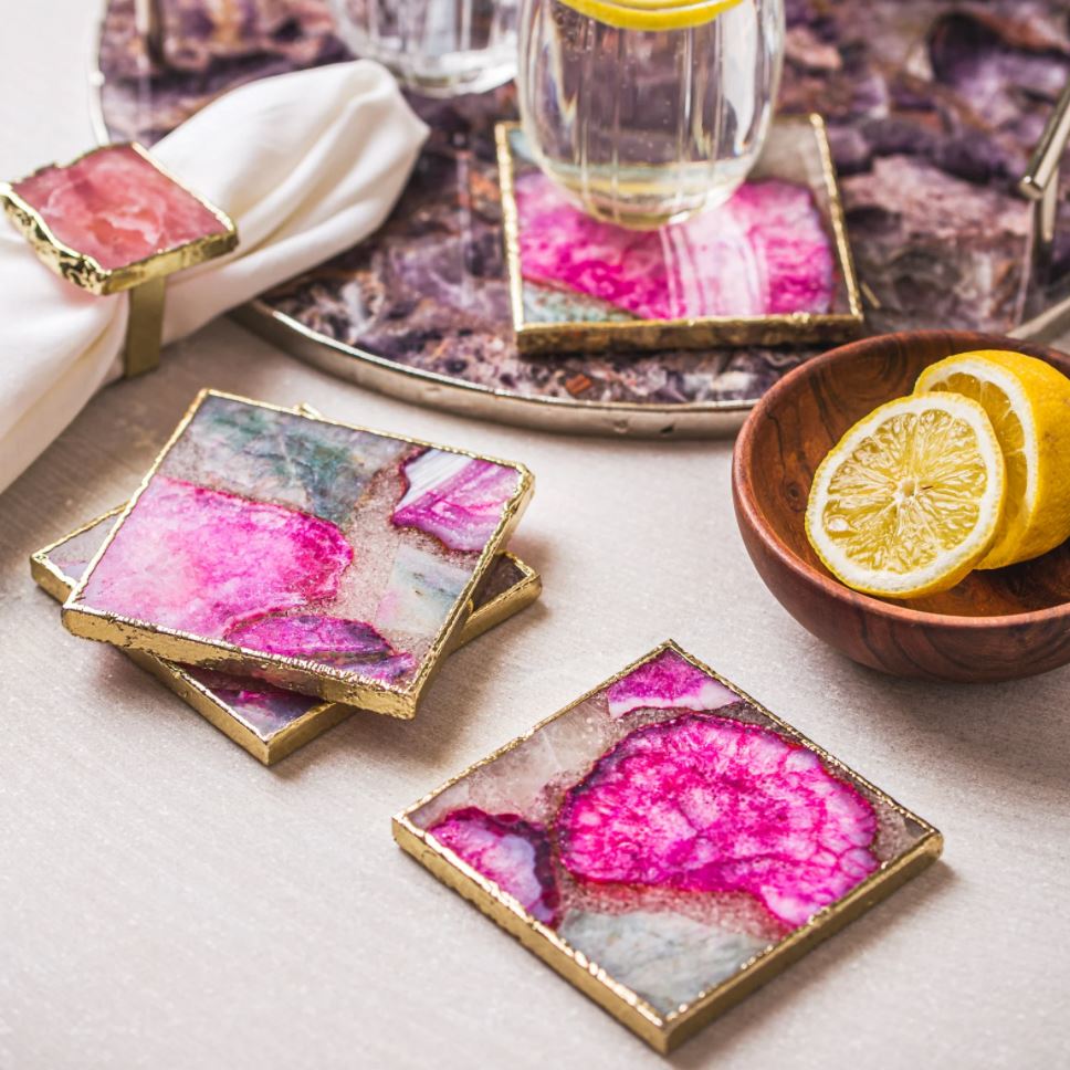 Agate Coasters: A Must-Have at Home - MAIA HOMES