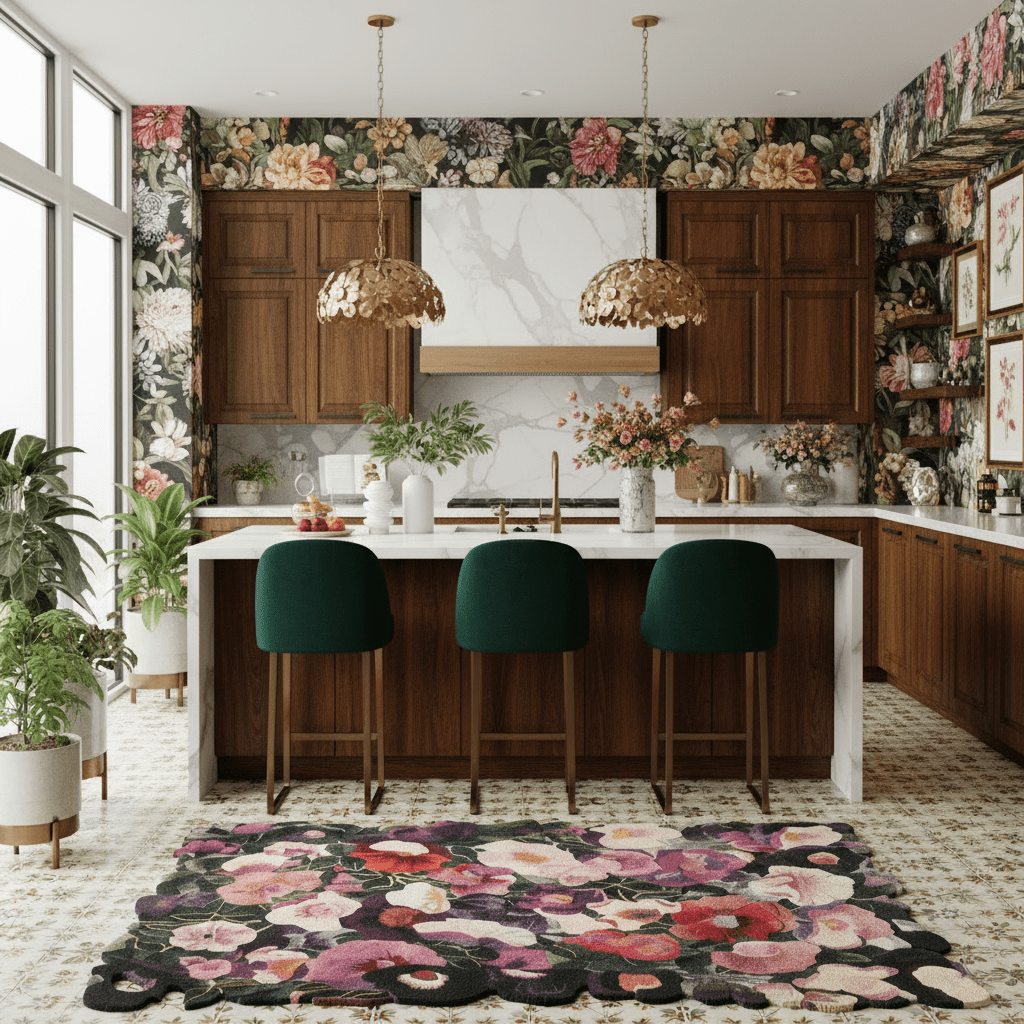Kitchen Rugs: An Unexpectedly Clever and Chic Update - MAIA HOMES