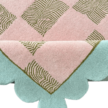 Designer Scalloped Rugs - MAIA HOMES