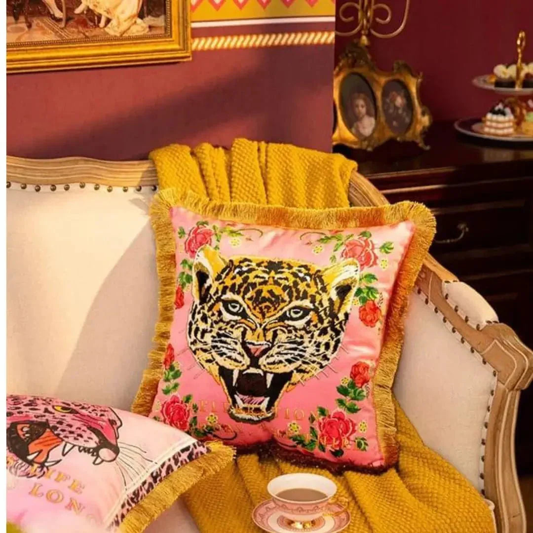 Pillow and Covers with Fringes/Tassels - MAIA HOMES