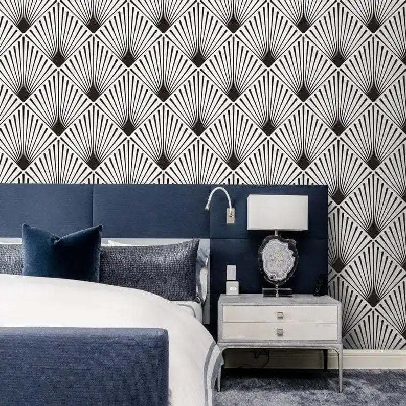 White and Black Wallpaper - MAIA HOMES