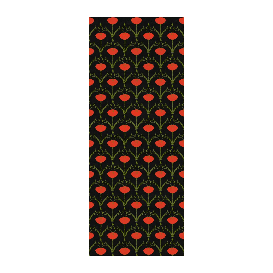 1001 Roses Hand Tufted Rug - Black