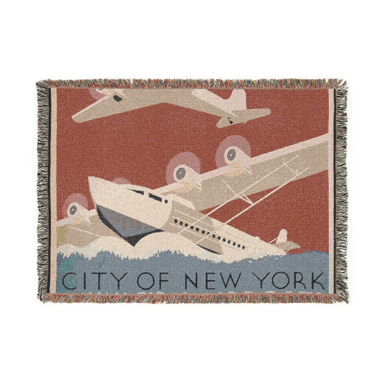 City of New York Municipal Airports Tapestry Blanket