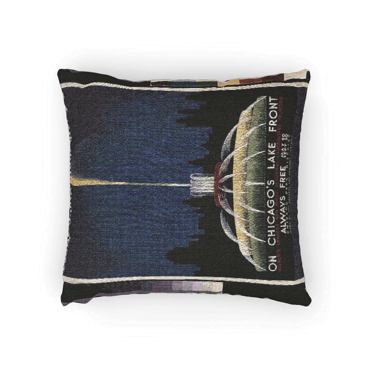 Buckingham Fountain Chicago Pillow