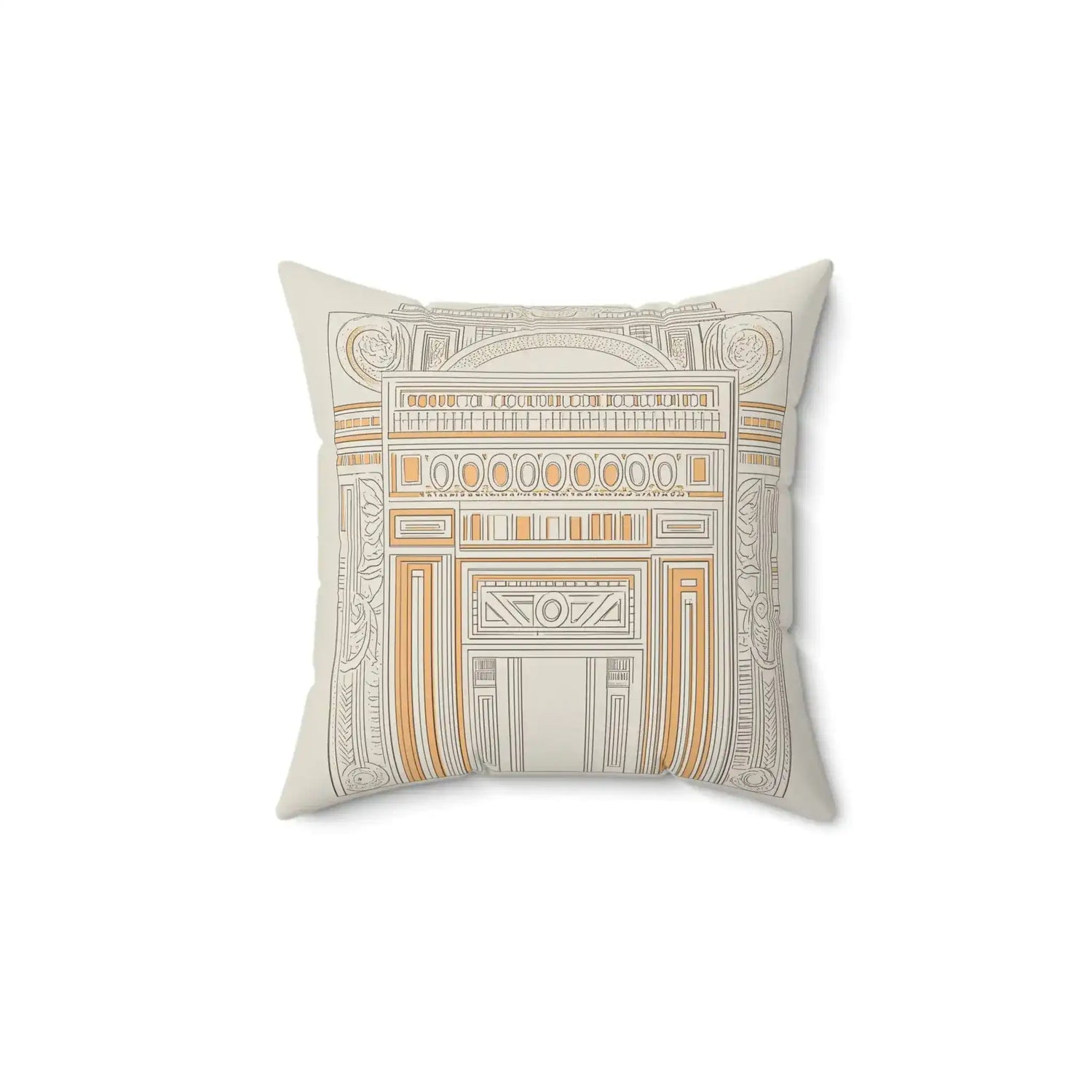 Architectural Lines Throw Pillow