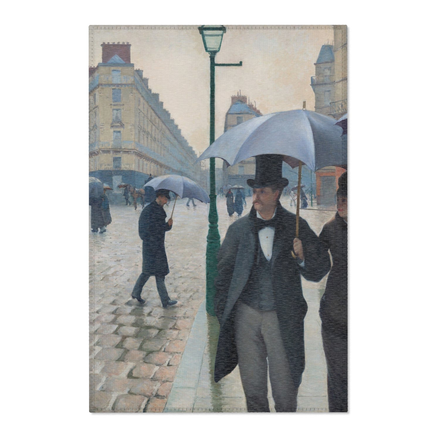 Paris Street; Rainy Day - Gustave Caillebotte Area Rug