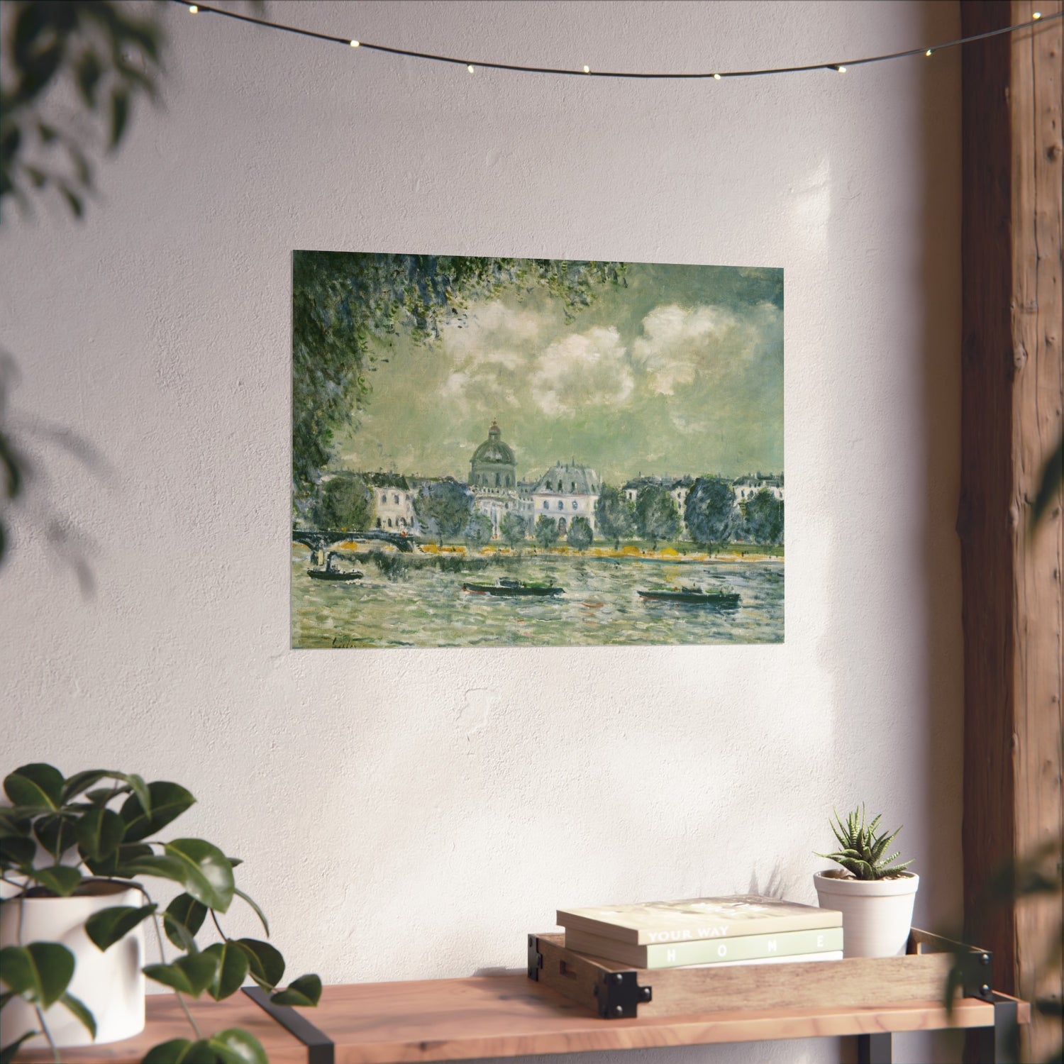 Landscape along the Seine - Alfred Sisley Fine Art Poster