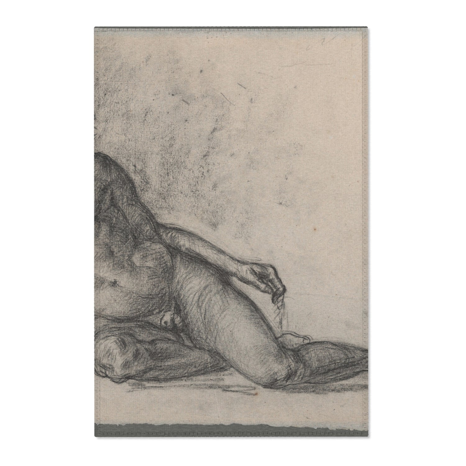 Male Nude - Paul Cezanne Area Rug