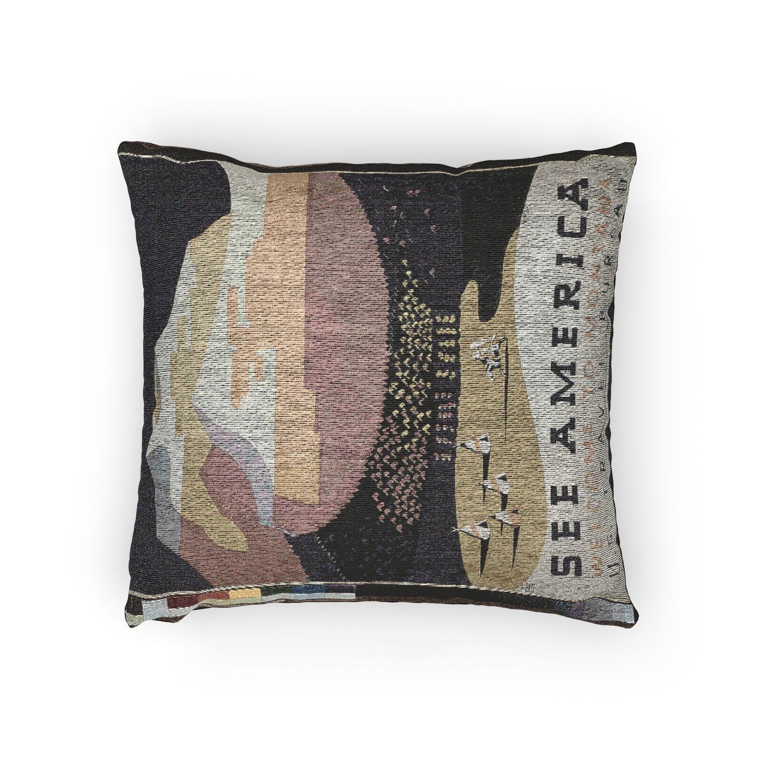 See America Welcome to Montana Halls Pillow